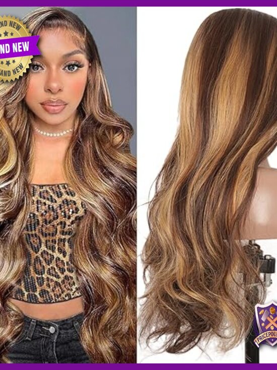 13x6 Synthetic Lace Front Wig - Body Wave Style - Heat Resistant - 30 Inches main image 7